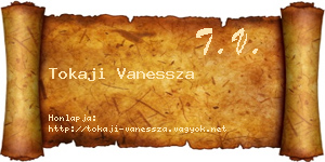 Tokaji Vanessza névjegykártya